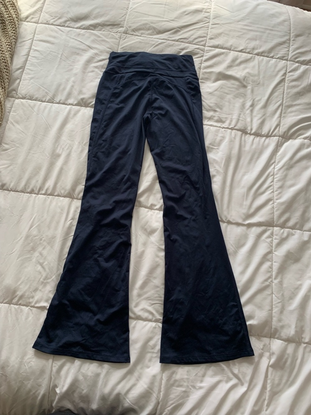 Source Unknown Navy Boot-Cut Yoga Pants